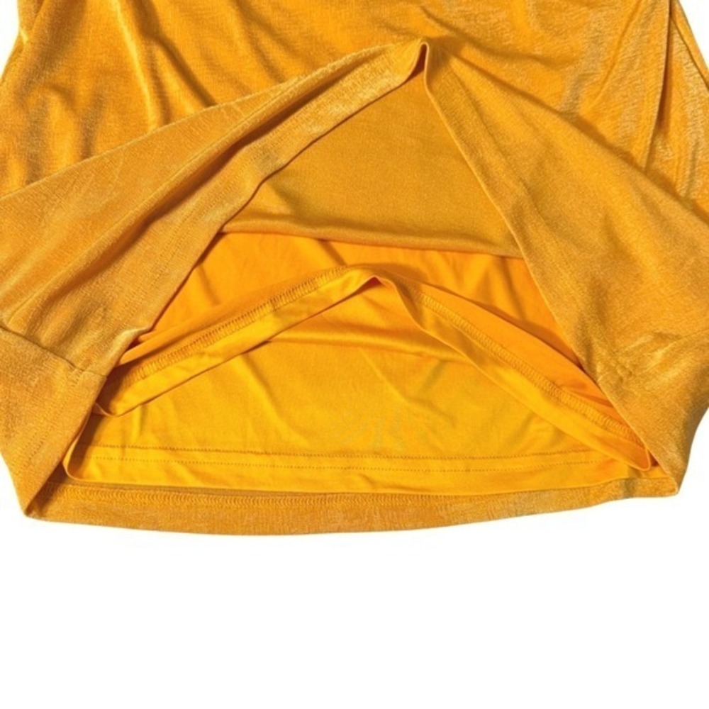 Sabo Myri Skirt NWT Womens Size XL Gold Yellow Stretch Mini Lined Euro Summer - Picture 5 of 11